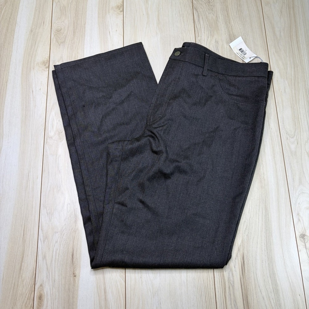 St. Croix Mens Flat Front 5 Pocket Jeans Wool Brown Size 42x34 Pants Italy NWT
